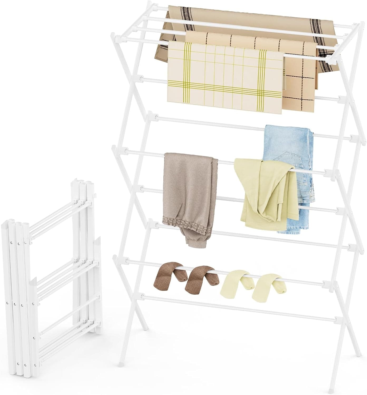 FILROUG 3-Tier Drying Rack, 11.8 x 34.6 x 35.4 in